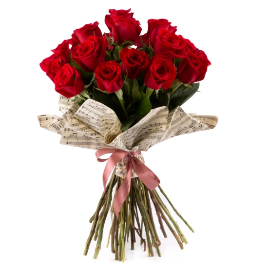 Buchet de 19 Trandafiri roșii