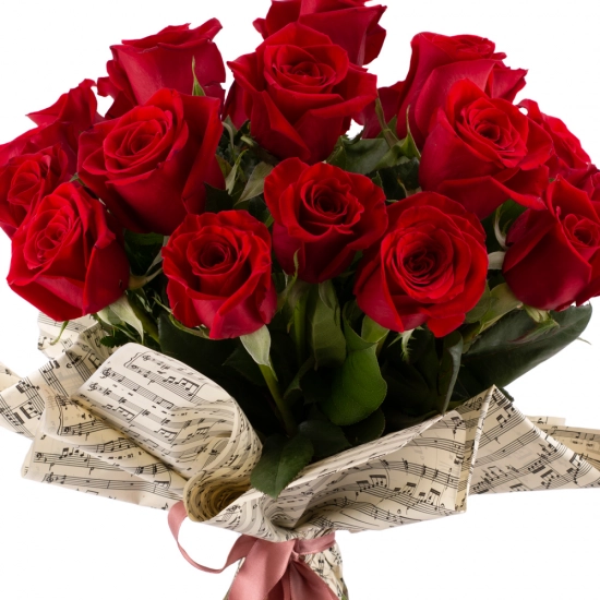 Buchet de 19 Trandafiri roșii