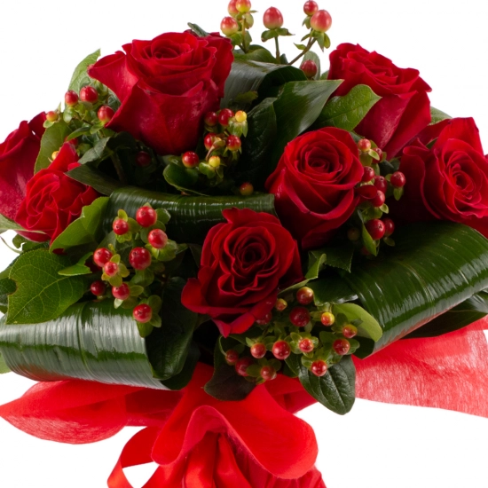 Buchet de trandafiri roșii 