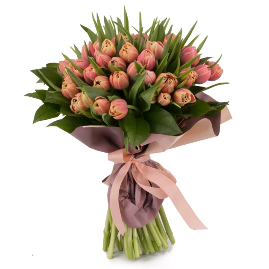 Buchet din  49, Lalele, Roz, Lalea, Verdeață
