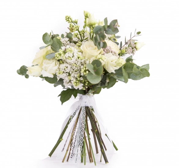 Buchet mireasa/nasa trandafiri liliac