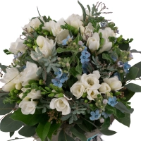 Bijuterie discreta: buchet frezii si oxypetalum superb. 3