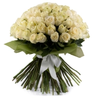 Buchet de 101 trandafiri albi  2
