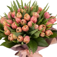 Buchet din  49, Lalele, Roz, Lalea, Verdeață 3