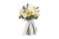Buchet Mireasa/Nasa cu hortensia,trandafiri si minirosa 2