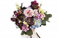 Buchet Mireasa/Nasa hortensie,trandafiri si heleborus 3