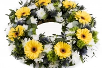 Coroana funerara rotunda Gerbera 3