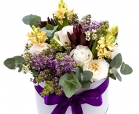Cutie cu liliac,trandafiri si zambile 3