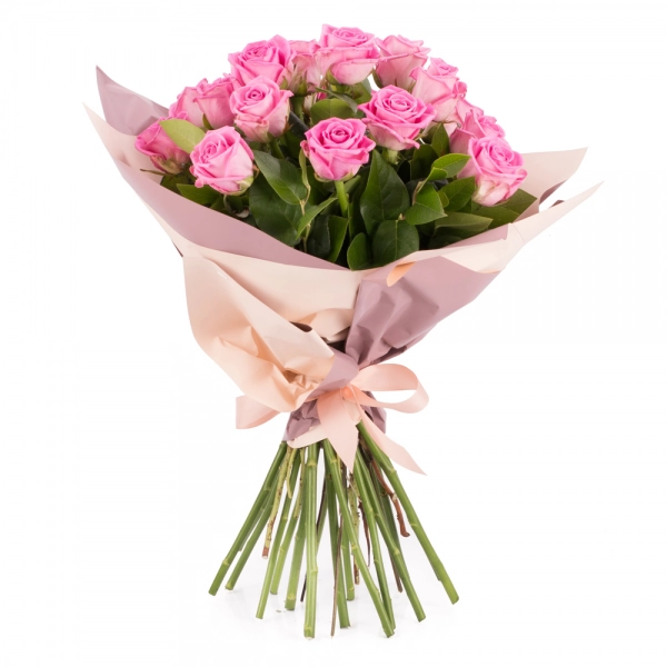 Buchet de 19 Trandafiri roz