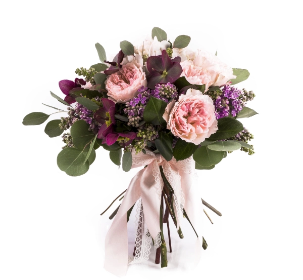 Buchet Mireasa-Nasa Trandafiri roz. Comanda online buchet de mireasa sau de nasa din trandafiri roz | Flori24